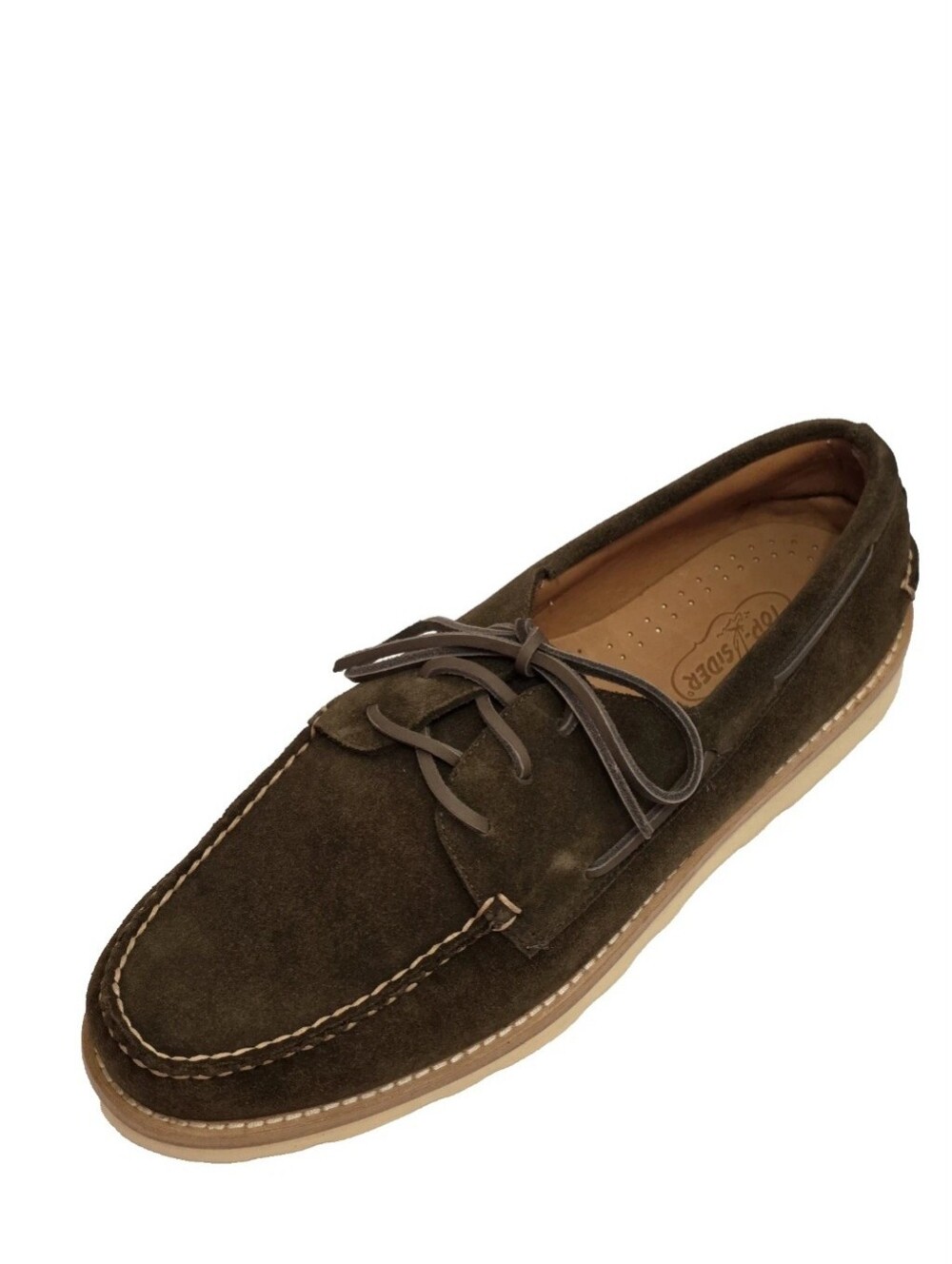 Sperry Men's American Hides 3eyeboat Other Green Suede Boat Shoes